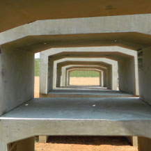 The Rectangular Portal Culvert is used in storm water applications with high loadings, primarily in providing a waterway underneath roads.