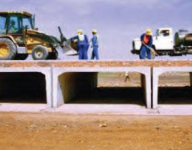 The SATS Portal Culvert was designed especially for use by the South African Railways, however, it can be used in any application where excessive fills must be accommodated.
